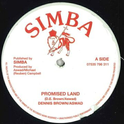 12” Dennis Brown, Aswad Promised Land / Cut No 144,000 More Dub Simba UK /00200
