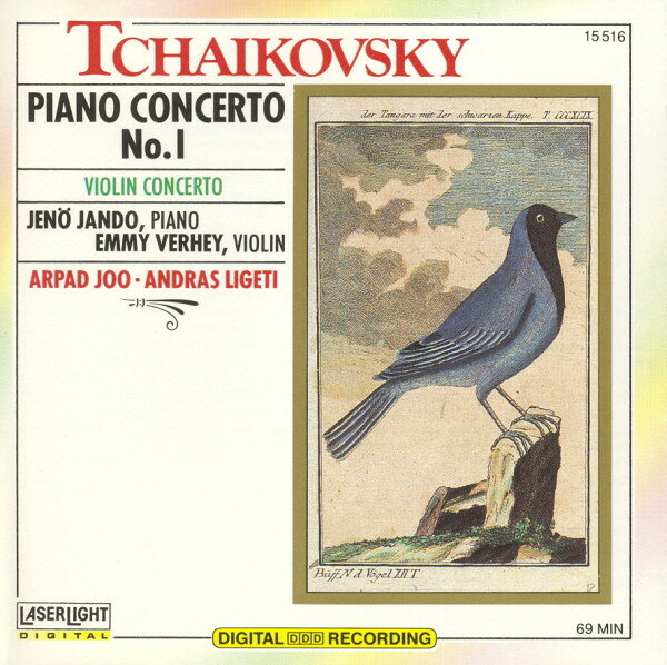 CD Tchaikovsky チャイコフスキー Piano Concerto, Violin Concerto: Jando, Verhey 15516 LaserLight Digital /00110