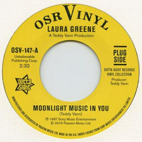 ・アーティスト Laura Green / Peggy March ・タイトル Moonlight Music In You / If You Loved Me ・レーベル・型番 Outta Sight Northern OSV147 ・フォーマット 7インチレコード ・コンディション(盤) 新品 (M) ・コンディション(ジャケット) ・コンディション(帯) オビなし ・特記事項 サンプル画像です。実際の商品の画像ではありません 商品写真はバーコード/カタログ番号に対応したサンプル画像ですので、お送りする商品の画像ではありません。帯やライナーなどの付属品は、特記事項に記載されている場合のみ含まれます。プロモやカラーレコードなどの仕様についても、該当する場合のみ特記事項に記載しています。 【ご購入前に必ずご確認ください】 ・本店サイト(www.recordcity.jp)とは価格、送料が違います ・本店サイト、その他支店のオーダーとは同梱発送できません ・注文確定後に別の注文を頂いた場合、注文同士の同梱は致しかねます。 ・別倉庫から発送しているため、店頭受け渡しは対応しておりません ・一部商品は他の通販サイトでも販売しているため、ご注文のタイミングによっては商品のご用意ができない場合がございます。 ・土日祝日はお休みです 金曜・祝前日9時以降のご連絡またはご入金は、返答または発送が週明け・祝日明けに順次対応となります。 ・ご購入後のキャンセル不可 ご購入後のキャンセルはいかなる理由においてもお受けできません。ご了承の上、ご購入くださいませ。 ・日本郵便(ゆうパック/ゆうメール)によるお届けになります。 ・中古品であることをご理解ください 当ストアでは中古商品を主に販売しております。中古品であることをご理解の上ご購入ください。また、一部商品はRecordCityオンラインストアで試聴可能です。 ・返品について お客様のご都合による返品は一切承っておりません。 表記の内容と実際の商品に相違がある場合、また針飛び等で返品・返金をご希望される場合は、商品の到着後1週間以内にご連絡ください。商品の返送をこちらで確認後、キャンセル・返金を行います。 コンディションVG以下の商品は返品できません。プレイに影響のない表面のこすれ傷、プレス起因のノイズ盤は返品の対象外です。 【コンディション表記】 ・ほぼ新品(M-)(Like New) 完全な新品。未使用。当店ではほぼ使用しません ・非常に良い(EX)(Excellent) 中古盤として美品な状態。わずかな経年を感じるものの傷みを感じさせない、当店基準で最高の状態 ・良い(VG+)(Very Good Plus) 丁寧に扱われた中古品で、軽い使用感がみられる。 ・可(VG)(Acceptable) 使い込まれた中古品で、「良い」よりもさらに使用感がみられる。 ・悪い(VG-)(Bad) 状態が悪いアイテム。使用の保障はなく、再生不可、針飛び、目立つノイズがあるかもしれない。状態によるクレーム不可。返品不可。 ・非常に悪い(G)(Very Bad) 「悪い」よりさらに状態が悪いアイテム。使用の保障はなく、再生不可、針飛び、目立つノイズがあるかもしれない。状態によるクレーム不可。返品不可。 ・ジャンク(Fair)(Junk/Fair) 割れている、反っている、水ダメージがある、カビ、ジャケットが分離している、ひどい書き込み、ひどい擦れなど最低の状態。使用の保障はなく、再生不可、針飛び、目立つノイズがあるかもしれない。状態によるクレーム不可。返品不可。 ・ジャンク(Poor)(Junk/Poor) 割れている、反っている、水ダメージがある、カビ、ジャケットが分離している、ひどい書き込み、ひどい擦れなど最低の状態。使用の保障はなく、再生不可、針飛び、目立つノイズがあるかもしれない。状態によるクレーム不可。返品不可。