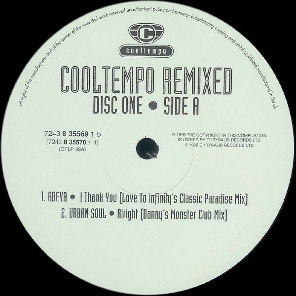 2discs 12” Various Cooltempo Remixed CTLP49 Cooltempo /00500