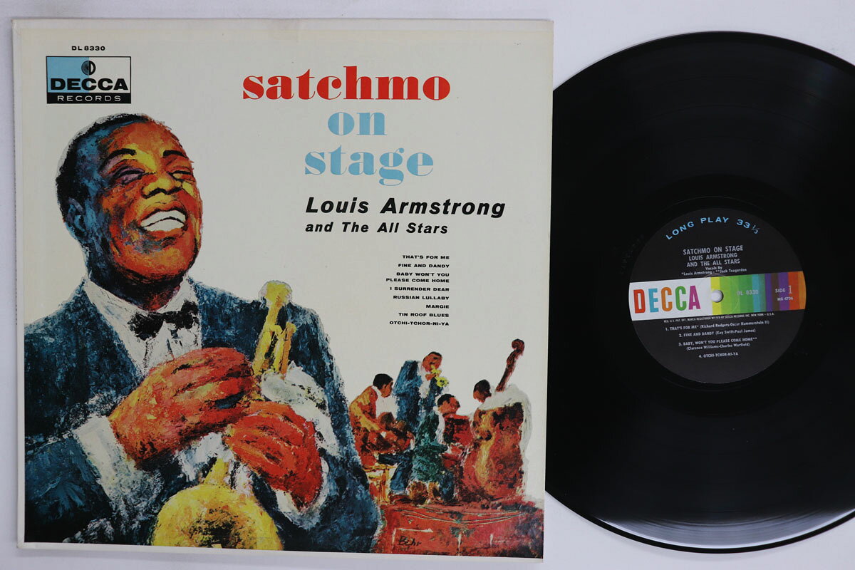 LP Louis Armstrong Satchmo On Stage DL8330 Decca /00260