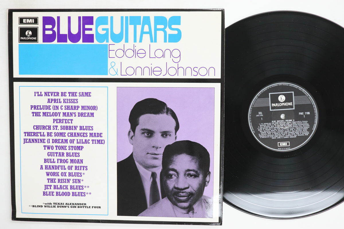 【中古】LP Eddie Lang, Lonnie Johnson Blue Guitars PMC7106 Parlophone /00260