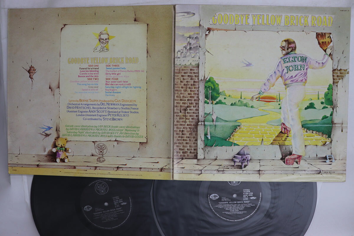 【中古】2discs LP Elton John Goodbye Yellow Brick Road K18P207 DJM /00660
