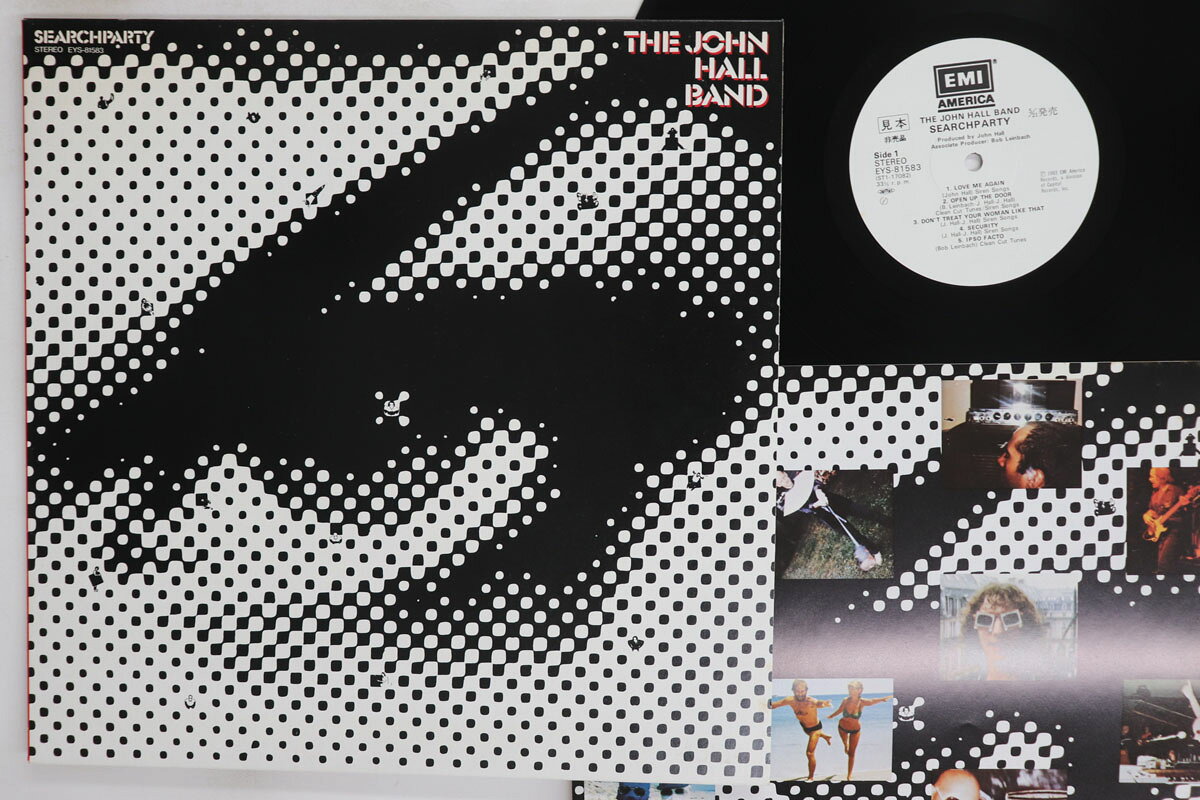 LP John Hall Band Searchparty EYS81583PROMO EMI AMERICA プロモ /00260