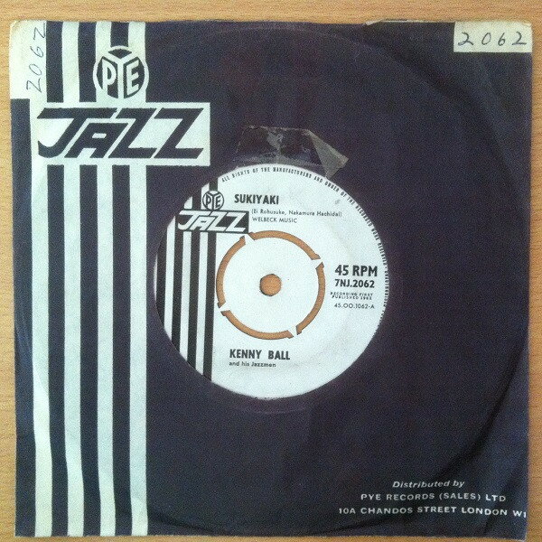 7” Kenny Ball &amp; His Jazzmen Sukiyaki 7NJ2062 Pye Jazz /00080