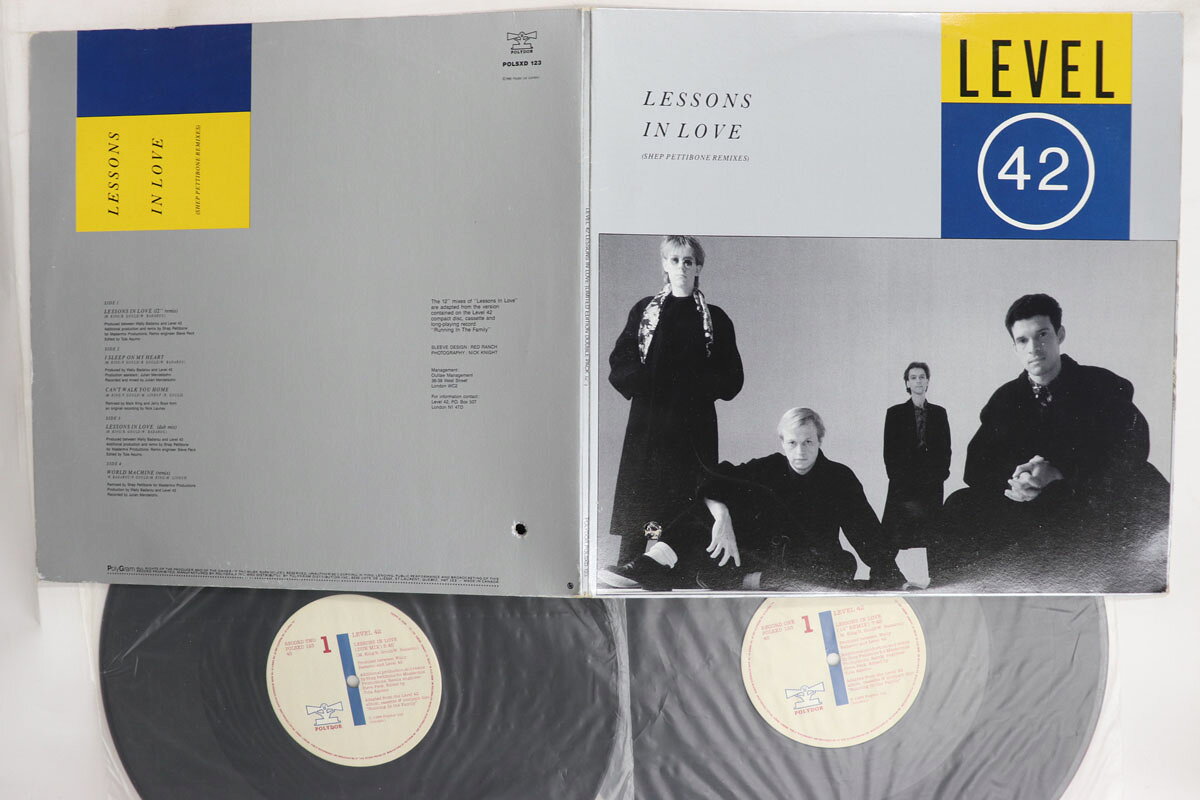 2discs 12” Level 42 Lessons In Love (Shep Pettibone Remixes) POLSXD123 Polydor /00640