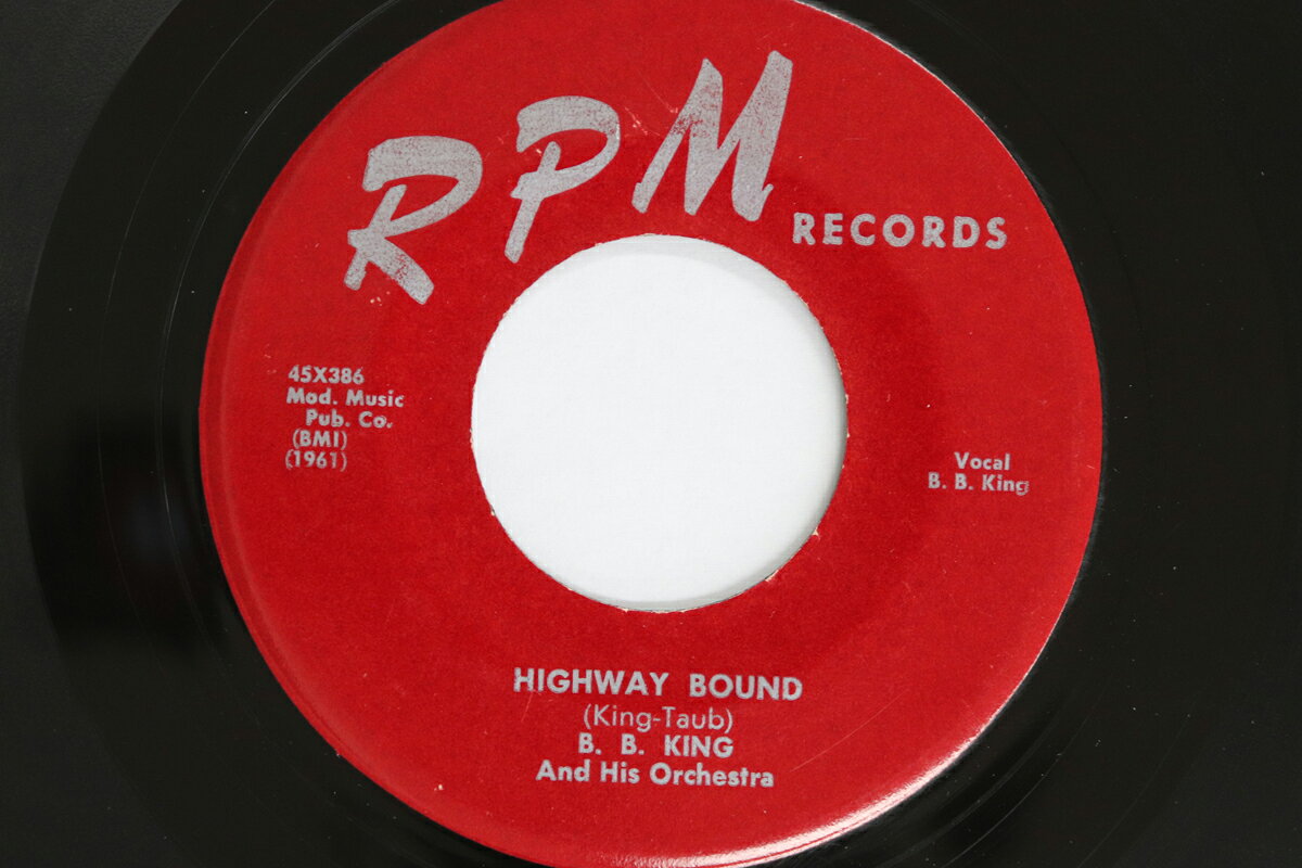 【中古】米7” B.B. King Orchestra Highway Bound / Please Love Me 45X386 RPM Records /00080