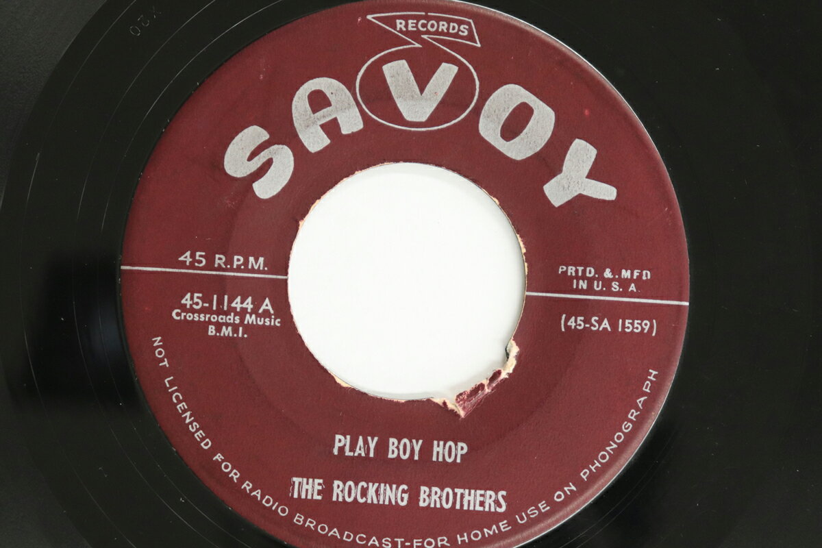 【中古】米7” Rocking Brothers Play Boy Hop / The Grinder 451144 SAVOY /00080