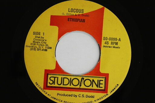 【中古】米7” Ethiopians Locous SO0099 STUDIO ONE /00080 【中古】米7” Ethiopians Locous SO0099 STUDIO ONE /00080