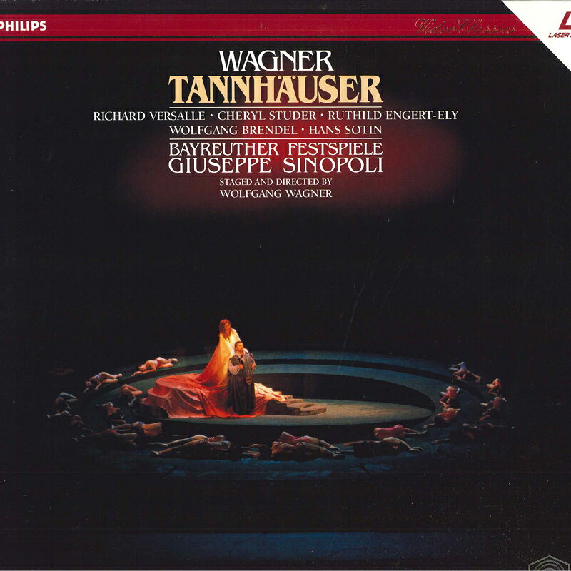 2discs LASERDISC シノーポリ, バイロイト祝祭管弦 ワーグナー 歌劇 タンホイザー PHLP90723 POLYDOR /01400