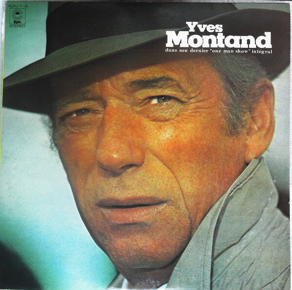 2LP Yves Montand Dans Son Dernier ”one Man Show Integral ECPJ7 EPIC Japan Vinyl /00660