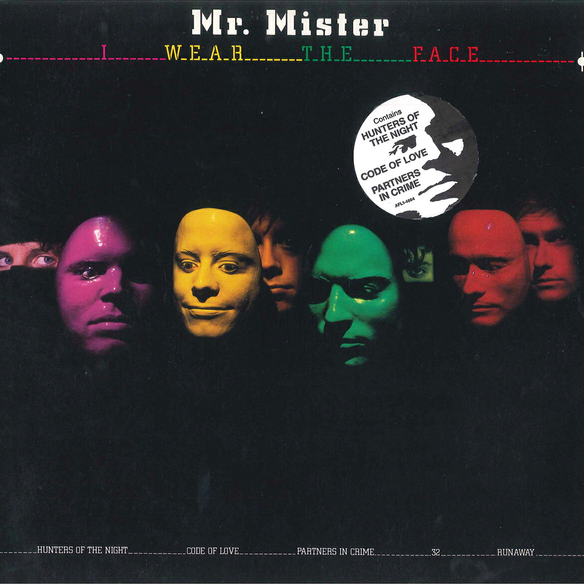 LP Mr Mister I Wear The Face AFL14864 RGA /00260