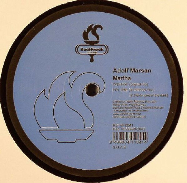 12” Adolf Marsan Martha BF0041 BeatFreak Recordings /00250