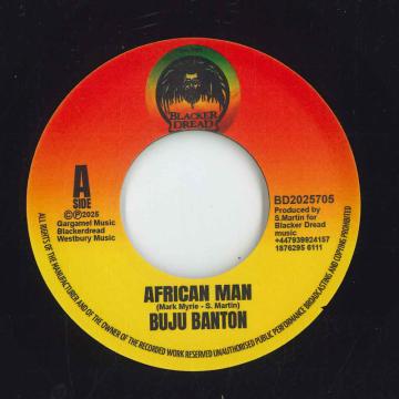 7” Buju Banton / Steve Martin African Man / Ibrahim Traore Dubb BD2025705 Blacker Dread UK /00048