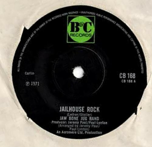 【中古】7” Jaw Bone Jug Band Jailhouse Rock CB168 B &amp; C Records /00080