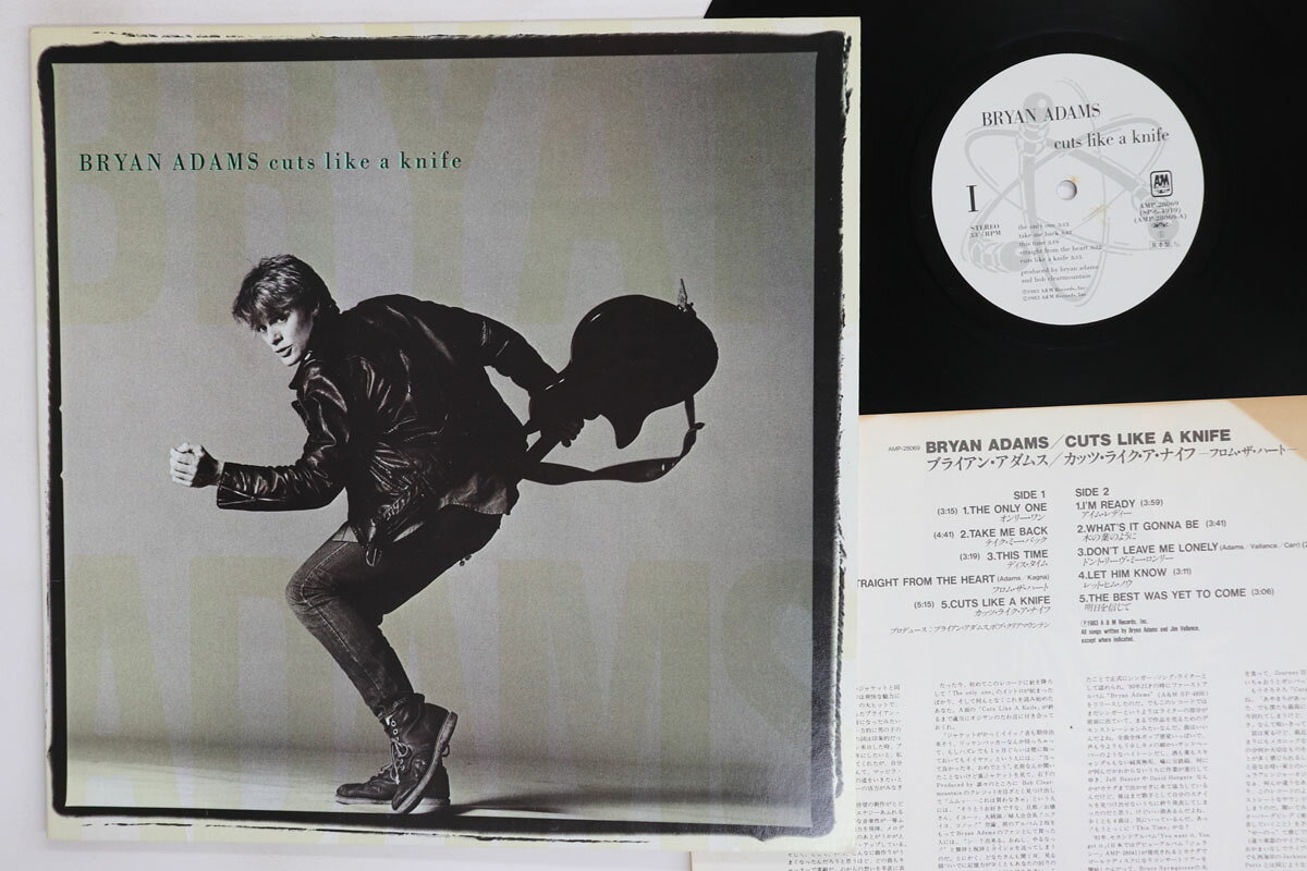【中古】LP Bryan Adams Cuts Like A Knife AMP