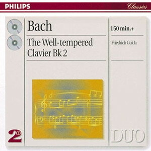 2discs CD Johann Sebastian Bach / Friedr The Well-tempered Clavier, Bk 2 4465482 Philips /00220