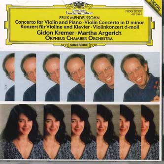 CD Mendelssohn メンデルスゾーン バイオリンとピアノのための二重協奏曲ニ短調 F00G20383 POLYDOR /00110