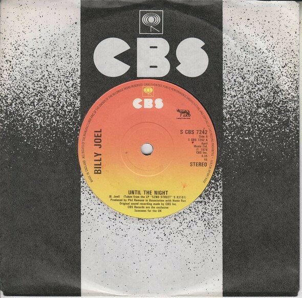 【中古】7インチ Billy Joel Until The Night / Root Beer Rag SCBS7242 CBS