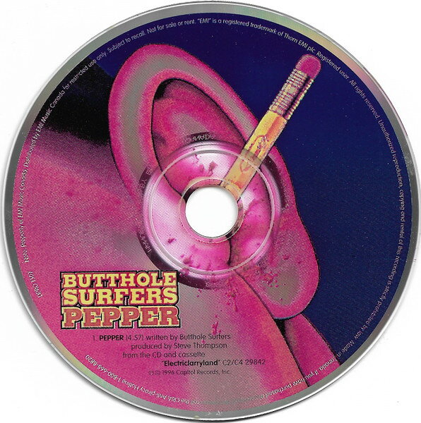 CD Butthole Surfers Pepper DPRO1307 Capitol Records 紙ジャケ プロモ /00110