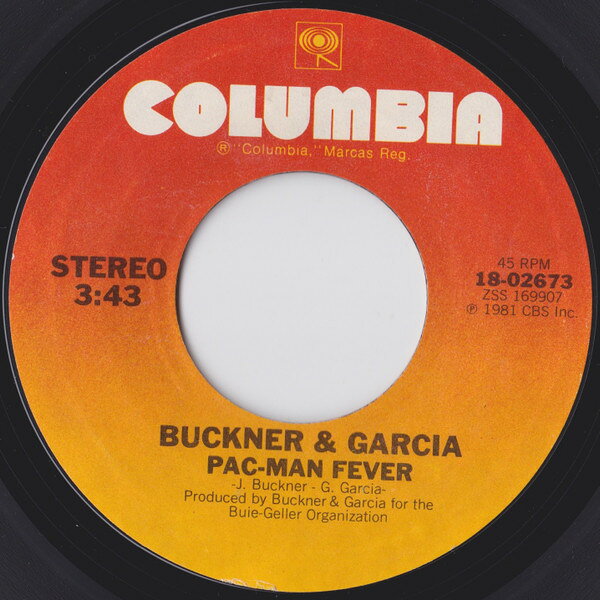 Artist Name: J - 【中古】7” Buckner & Garcia Pac-Man Fever 1802673 Columbia /00080