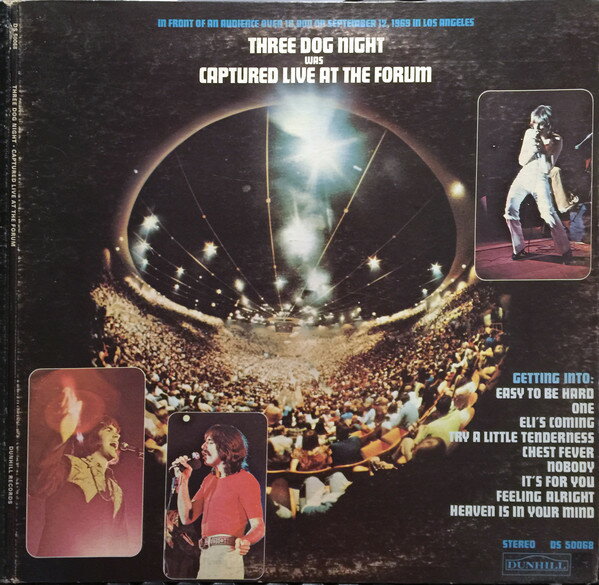 【中古】LP Three Dog Night Captured Live At 