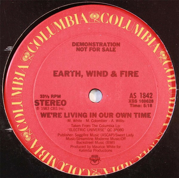 12” Earth, Wind &amp; Fire Were Living In Our Own Time AS1842 Columbia /00250