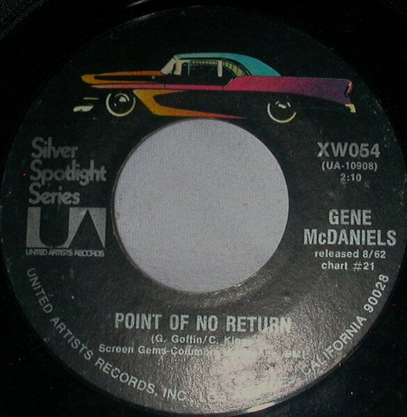 7” Eugene McDaniels Point Of No Return / Chip Chip XW054 United Artists Recor /00080