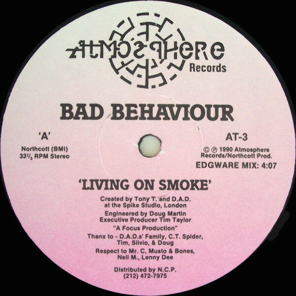 【中古】12” Bad Behaviour Living On Smoke AT3 /00250