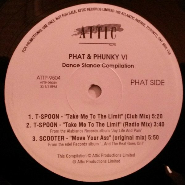 12” Various Phat &amp; Phunky VI (Dance Stance Compilation) ATTP9504 Attic プロモ /00250