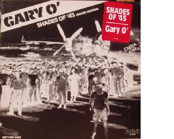 12” Gary OConnor Shades Of 45 (Edited Version) JR13986PROMO RCA /00250