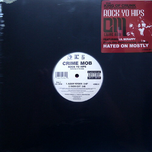 Artist Name: B - 【中古】12” Crime Mob Rock Yo Hips 429820 Reprise Records /00250
