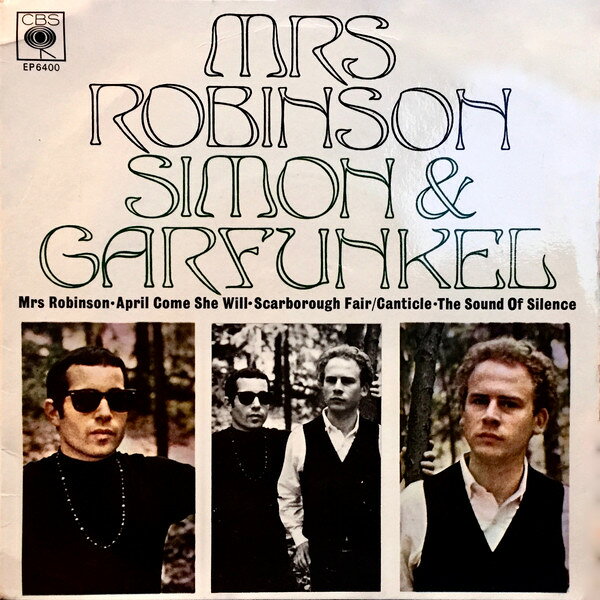 ・アーティスト Simon & Garfunkel ・タイトル Mrs. Robinson ・レーベル・型番 CBS EP6400 ・フォーマット 7インチレコード ・コンディション(盤) 可 (VG) ・コンディション(ジャケット) プレインカバー（元ジャケット／カバー無し） ・コンディション(帯) オビなし ・特記事項 【盤に小さいキズ】【盤に目立った跡】【盤汚れ】 サンプル画像です。実際の商品の画像ではありません 商品写真はバーコード/カタログ番号に対応したサンプル画像ですので、お送りする商品の画像ではありません。帯やライナーなどの付属品は、特記事項に記載されている場合のみ含まれます。プロモやカラーレコードなどの仕様についても、該当する場合のみ特記事項に記載しています。 【ご購入前に必ずご確認ください】 ・本店サイト(www.recordcity.jp)とは価格、送料が違います ・本店サイト、その他支店のオーダーとは同梱発送できません ・注文確定後に別の注文を頂いた場合、注文同士の同梱は致しかねます。 ・別倉庫から発送しているため、店頭受け渡しは対応しておりません ・一部商品は他の通販サイトでも販売しているため、ご注文のタイミングによっては商品のご用意ができない場合がございます。 ・土日祝日はお休みです 金曜・祝前日9時以降のご連絡またはご入金は、返答または発送が週明け・祝日明けに順次対応となります。 ・ご購入後のキャンセル不可 ご購入後のキャンセルはいかなる理由においてもお受けできません。ご了承の上、ご購入くださいませ。 ・日本郵便(ゆうパック/ゆうメール)によるお届けになります。 ・中古品であることをご理解ください 当ストアでは中古商品を主に販売しております。中古品であることをご理解の上ご購入ください。また、一部商品はRecordCityオンラインストアで試聴可能です。 ・返品について お客様のご都合による返品は一切承っておりません。 表記の内容と実際の商品に相違がある場合、また針飛び等で返品・返金をご希望される場合は、商品の到着後1週間以内にご連絡ください。商品の返送をこちらで確認後、キャンセル・返金を行います。 コンディションVG以下の商品は返品できません。プレイに影響のない表面のこすれ傷、プレス起因のノイズ盤は返品の対象外です。 【コンディション表記】 ・ほぼ新品(M-)(Like New) 完全な新品。未使用。当店ではほぼ使用しません ・非常に良い(EX)(Excellent) 中古盤として美品な状態。わずかな経年を感じるものの傷みを感じさせない、当店基準で最高の状態 ・良い(VG+)(Very Good Plus) 丁寧に扱われた中古品で、軽い使用感がみられる。 ・可(VG)(Acceptable) 使い込まれた中古品で、「良い」よりもさらに使用感がみられる。 ・悪い(VG-)(Bad) 状態が悪いアイテム。使用の保障はなく、再生不可、針飛び、目立つノイズがあるかもしれない。状態によるクレーム不可。返品不可。 ・非常に悪い(G)(Very Bad) 「悪い」よりさらに状態が悪いアイテム。使用の保障はなく、再生不可、針飛び、目立つノイズがあるかもしれない。状態によるクレーム不可。返品不可。 ・ジャンク(Fair)(Junk/Fair) 割れている、反っている、水ダメージがある、カビ、ジャケットが分離している、ひどい書き込み、ひどい擦れなど最低の状態。使用の保障はなく、再生不可、針飛び、目立つノイズがあるかもしれない。状態によるクレーム不可。返品不可。 ・ジャンク(Poor)(Junk/Poor) 割れている、反っている、水ダメージがある、カビ、ジャケットが分離している、ひどい書き込み、ひどい擦れなど最低の状態。使用の保障はなく、再生不可、針飛び、目立つノイズがあるかもしれない。状態によるクレーム不可。返品不可。