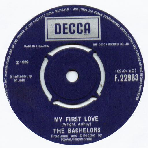 【中古】7” Bachelors My First Love F22983 Decca /00080