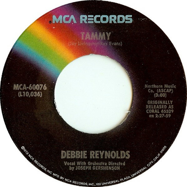 【中古】7” Debbie Reynolds Tammy / French Heels MCA60076 MCA Records /00080