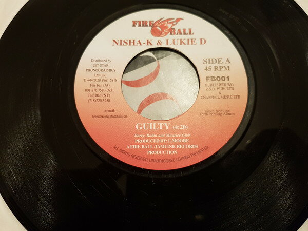 Artist Name: W - 【中古】7” Neisha K & Lukie D / Neisha K Guilty / Do You FB001 Fire Ball Records /00080