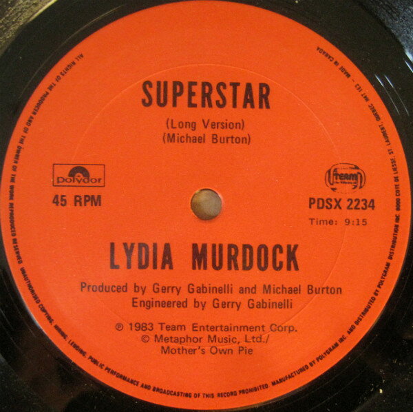 12” Lydia Murdock Superstar PDSX2234 Polydor /00250