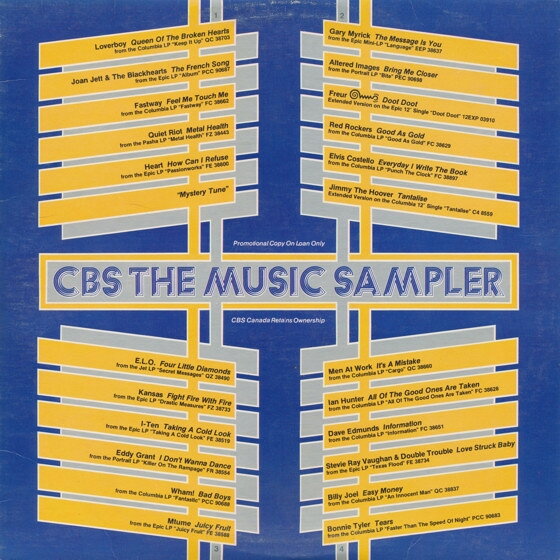Artist Name: J - 【中古】2discs LP Various CBS The Music Sampler - Volume 2 2CDN112 CBS プロモ /00520