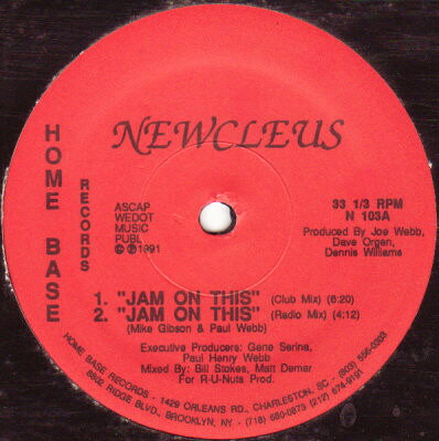 12” Newcleus Jam On This N1034 HOME BASE /00250