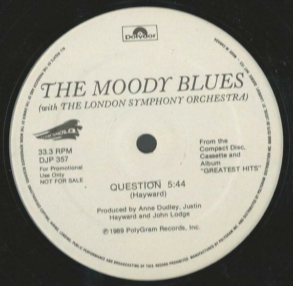 12” Moody Blues, London Symphony O Question DJP357 Polydor プロモ /00250