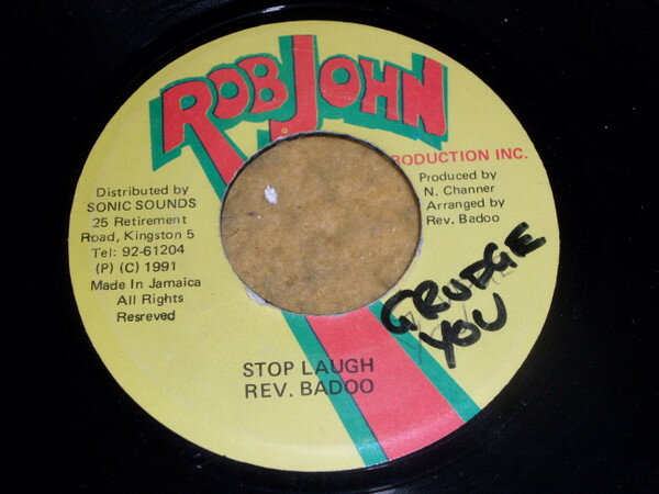 Artist Name: B - 【中古】7” Rev. Badoo Stop Laugh NONE Rob John Production /00080
