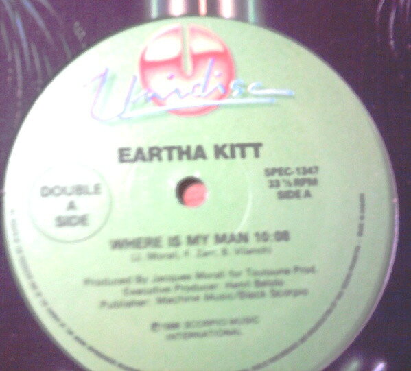 12” Eartha Kitt Where Is My Man / I Love Men SPEC1347 UNIDISC /00250