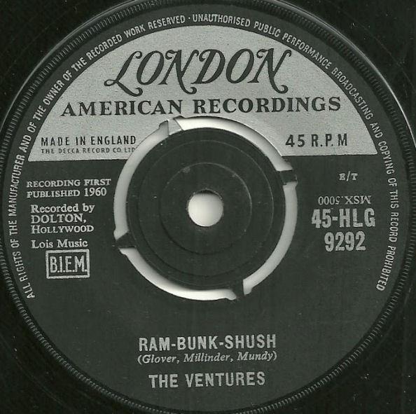 7” Ventures Ram-Bunk-Shush 45HLG9292 London American Reco /00080