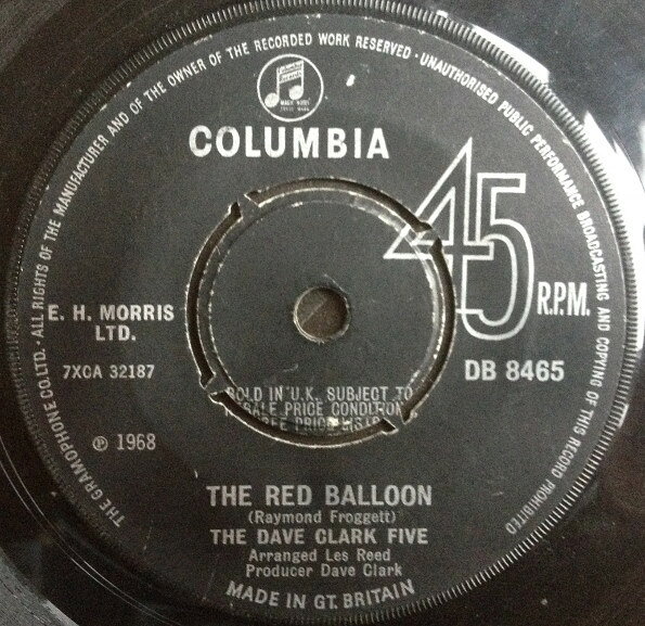 【中古】7” Dave Clark Five The Red Balloon DB8465 Columbia /00080