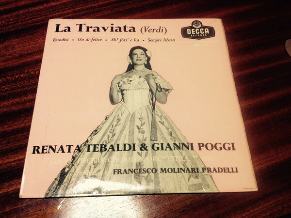 【中古】7” Giuseppe Verdi - Renata Tebald La Traviata CEP511 Decca /00080