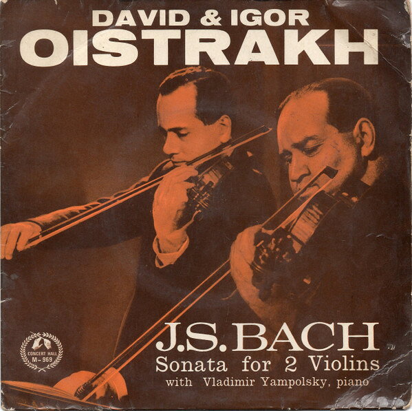 7” David Oistrach &amp; Igor Oistrach Sonata For 2 Violins M969 Concert Hall /00080