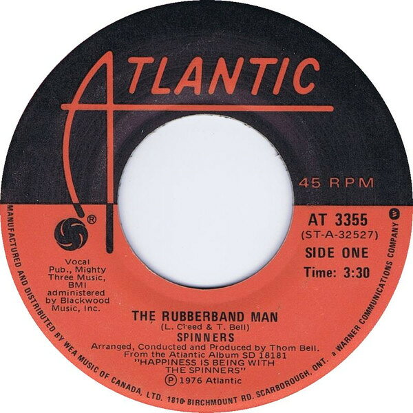 【中古】7” Spinners The Rubberband Man AT3355 Atlantic /00080