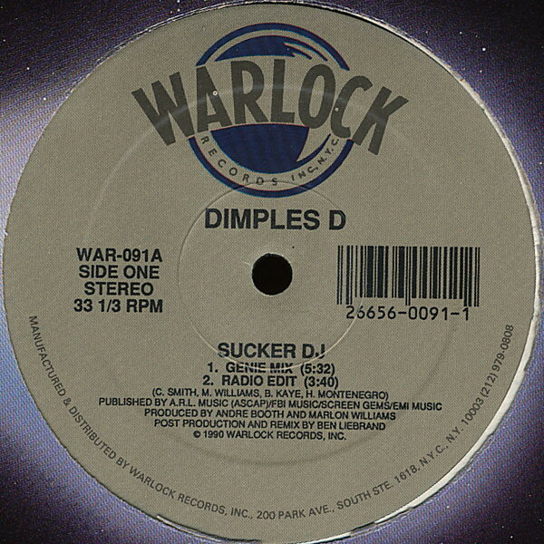 12” Dimples D Sucker DJ WAR091 Warlock Records /00250