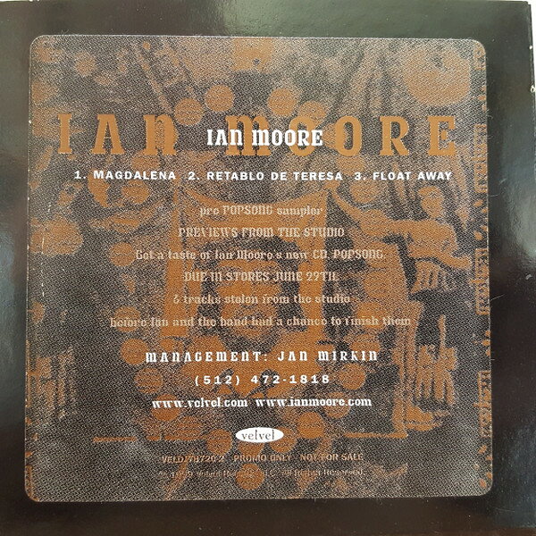 CD Ian Moore Pro Popsong Sampler VELDJ787202 Velvel 紙ジャケ /00110