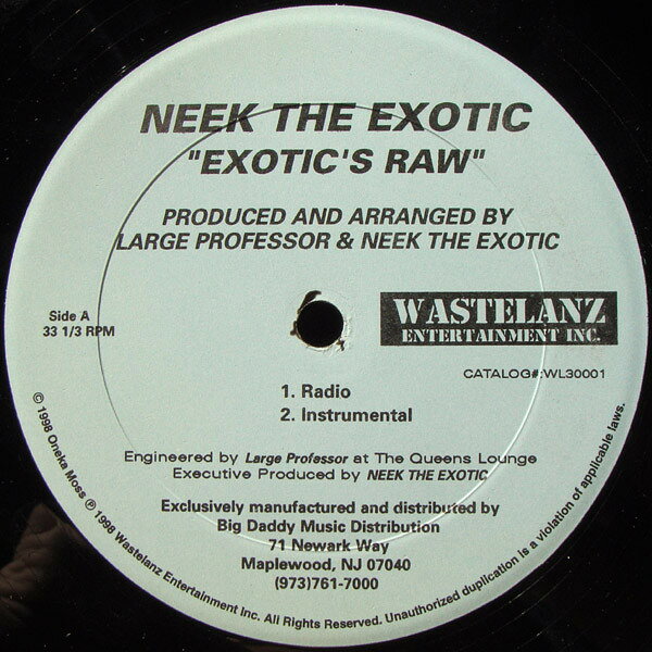 12” Neek The Exotic Exotics Raw WL30001 Wastelanz Entertainm /00250